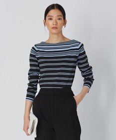 ICB 【洗える】 ハイブリッドボーダー ニットプルオーバー