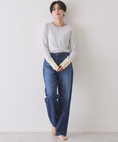 AMERICAN HOLIC ルーズストレートペイントデニム