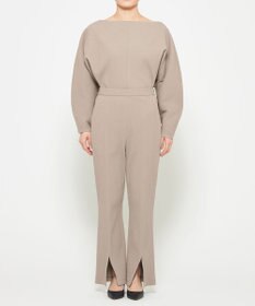 uncrave プリーツリブ スリットパンツ