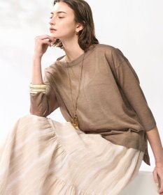 23区 【洗える】LIBECO ティアード スカート