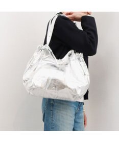 UNBILLION カシュカシュ cachecache / メタリックギャザーパッカブルトート