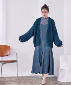 Tiaclasse 【洗える】シャギーニットカーディガン