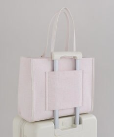 Maison de FLEUR ツイードキャリーオントートバッグ