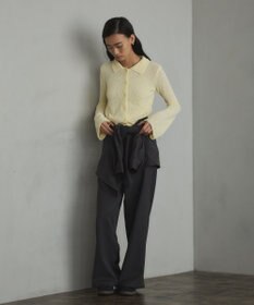 CRAFT STANDARD BOUTIQUE ブークレヤーン衿付きニットカーディガン