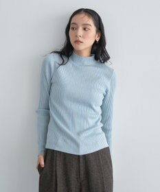 YECCA VECCA ラメ混ハイネックリブニット