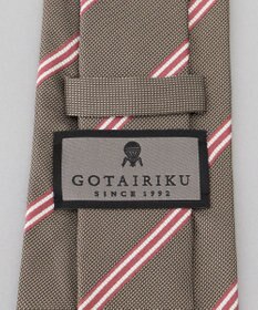 GOTAIRIKU  GOTAIRIKU別注【日本製】シルク ネクタイ_レジメンタル柄