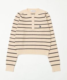 WEGO 【WEB限定/25年秋冬新作】別注USPOLOヘンリーネックニットPO