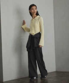 CRAFT STANDARD BOUTIQUE ブークレヤーン衿付きニットカーディガン