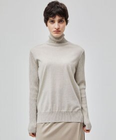 BEIGE， 【洗える】LA MONNAIE / ラメタートルニット