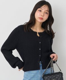 earth music&ecology ミニケーブルコンパクトカーディガン