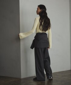 CRAFT STANDARD BOUTIQUE ブークレヤーン衿付きニットカーディガン