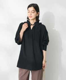 CRAFT STANDARD BOUTIQUE デシンフリル刺繍スリーブブラウス