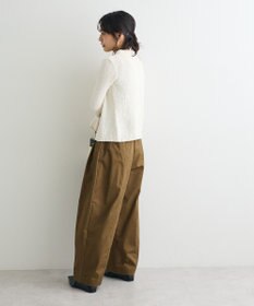 CRAFT STANDARD BOUTIQUE ブークレヤーン衿付きニットカーディガン