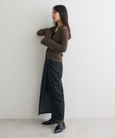 CRAFT STANDARD BOUTIQUE ブークレヤーン衿付きニットカーディガン