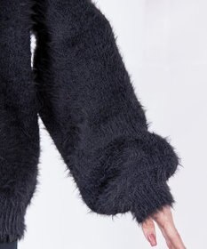 Tiaclasse 【洗える】シャギーニットカーディガン