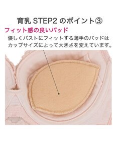 BRADELIS New York 【BRADELIS New York/ 育乳ブラ・STEP2 寄せる】ベルステップ2ブラ24A2 補正ブラ 谷間を作るブラジャー CA124309