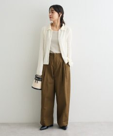 CRAFT STANDARD BOUTIQUE ブークレヤーン衿付きニットカーディガン