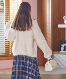 Tiaclasse 【洗える】シャギーニットカーディガン