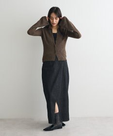 CRAFT STANDARD BOUTIQUE ブークレヤーン衿付きニットカーディガン