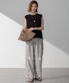 23区 【CanCam10月号掲載/新色追加】シャイニーシアー ノースリーブ ニット