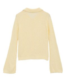 CRAFT STANDARD BOUTIQUE ブークレヤーン衿付きニットカーディガン