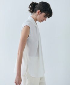 BEIGE， ANITA / ノースリーブタックブラウス