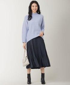 ANY SIS 【洗える】ブライトサテンプリーツ スカート