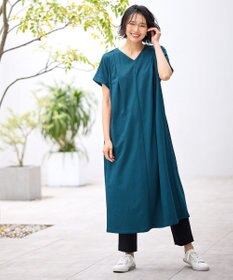 ANY L 【洗濯機可/ストレッチ】ナチュラルワッシャーワンピース