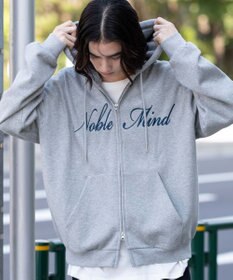 WEGO 【25年秋冬新作/ユニセックス着用ITEM/SMLサイズ展開】グラフィックロゴダブルZIPパーカー