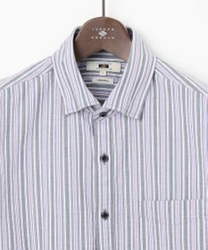 JOSEPH ABBOUD 【キングサイズ・オーガニックコットン使用】 オーガニックコードストライプ シャツ