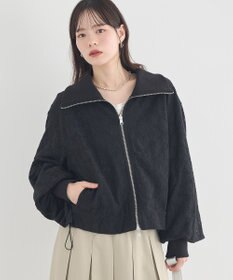 earth music&ecology 【WEB・一部店舗限定】レースリバーシブルブルゾン