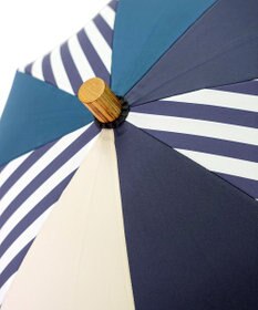 +RING 【UVカット95%以上】【UPF50＋】プラスリング レディース向け 晴雨兼用（長ショート） NVY/WHT T1300