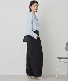 AMERICAN HOLIC 【イージーケア】タックストレートパンツ