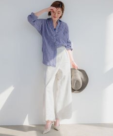 23区 L 【Oggi8月号掲載/洗える】LIBECO ベーシック シャツ