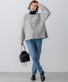 23区 S 【VERY掲載/洗える】コットンエアーダンボール サイドジップ カットソー