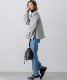 23区 S 【VERY掲載/洗える】コットンエアーダンボール サイドジップ カットソー