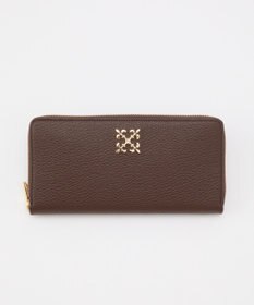 russet モノグラムプレートラウンドジップウォレット(SO-372)