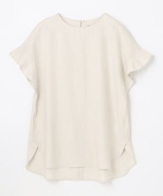ANY 【洗える】ライトリネンクロスフレアスリーブ ブラウス