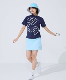 FILA GOLF／marie claire 【FILA GOLF】 シンプルロゴ半袖モックネックシャツ