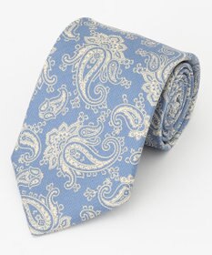 J.PRESS MEN ペイズリーハンドプリント ネクタイ ライトグレー系6