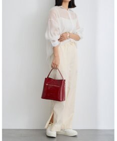 MioFIRANO スクエアエナメルハンドバッグ 2WAY　FIRANO フィラノ