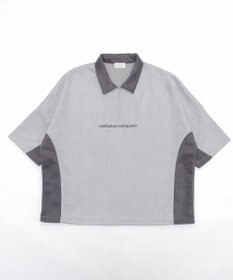 WEGO 【ユニセックス着用ITEM/MLサイズ展開】フェイクスウェードドルマンハーフZIPT（SS）