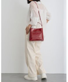 MioFIRANO スクエアエナメルハンドバッグ 2WAY　FIRANO フィラノ