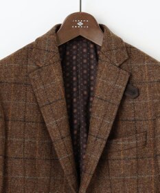 JOSEPH ABBOUD 【キングサイズ・ツィード/UKファブリック】 ツイード　ウィンドーベン ジャケット