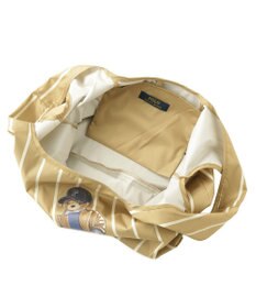 MOONBAT POLO RALPH LAURENRL ベルト付きレインバッグ ポロベア ボーダー ストライプ／撥水加工