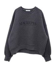 Green Parks ショート丈キルトロゴプルオーバー