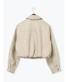 Te chichi フェイクレザークロップドブルゾン