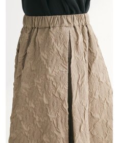 Green Parks ・ｆｕｒｒｙ　ｒａｔｅエンボスサイドタックフレアスカート