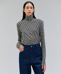 BEIGE， 【洗える】MODESTO / ジャージーストレッチタートルトップス