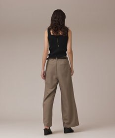 GRACE CONTINENTAL リブフリルニットトップ